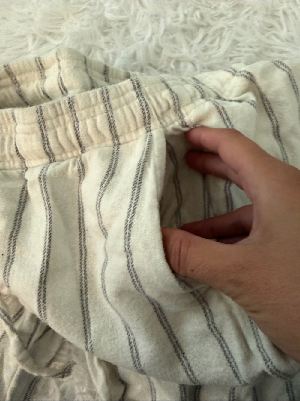 GAP Size M 100% Cotton Striped Pajama Lounge Pants - Picture 4 of 6